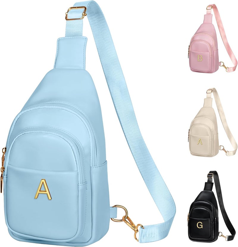 Freesya Store Birthday Gifts for Women Teen Girls, Initial Crossbody Sling Bag, Travel Purse for Women, Friends Sister Gifts - Image 1
